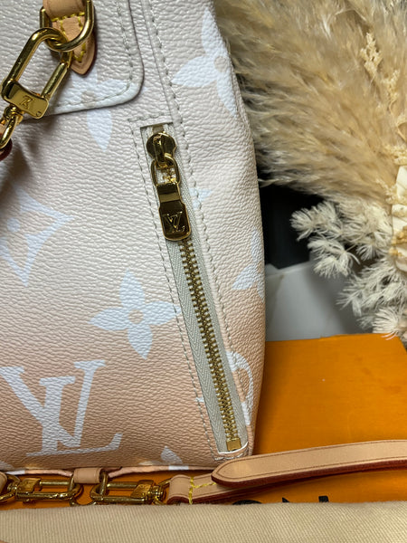 Louis Vuitton tiny backpack by the pool