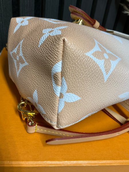 Louis Vuitton tiny backpack by the pool