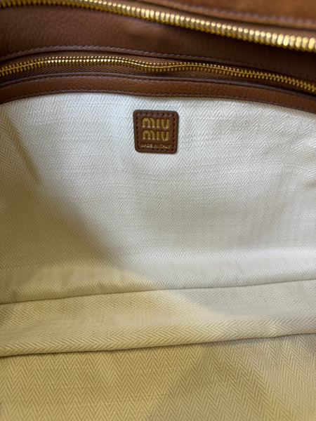 Miu Miu suede adventure medium bag