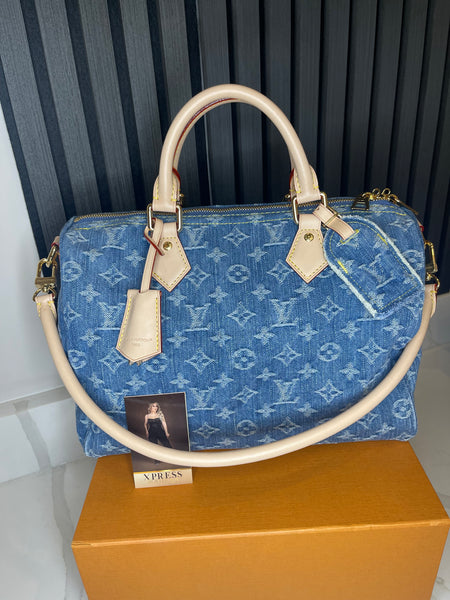 LOUIS VUITTON SPEEDY SOFT BLUE DENIM