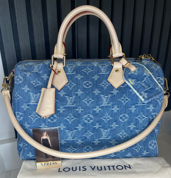 LOUIS VUITTON SPEEDY SOFT BLUE DENIM