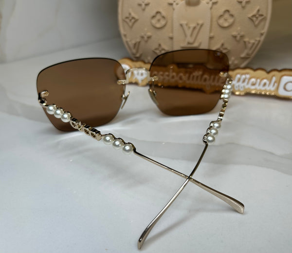 Gucci lente de sol perlas