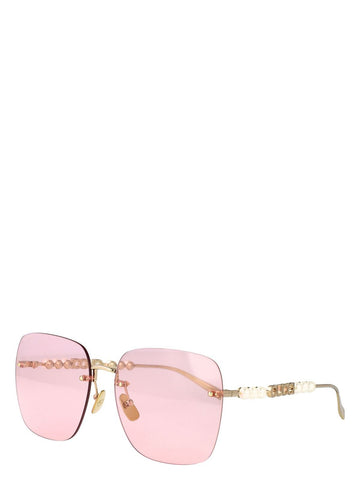 Gucci perlas lente de sol rosa