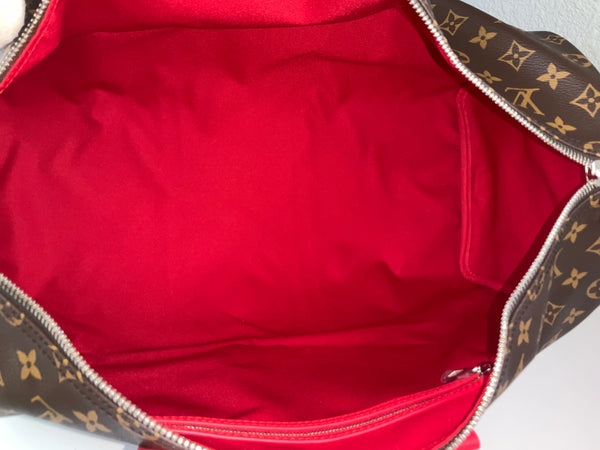 Louis Vuitton Keepall 50 rojo/monograma