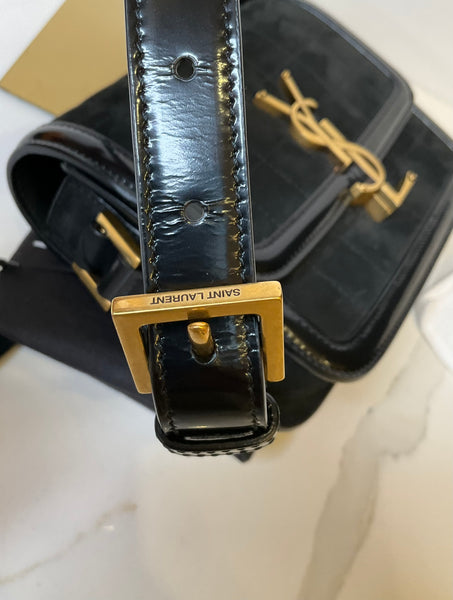 YSL velvet shoulder bag