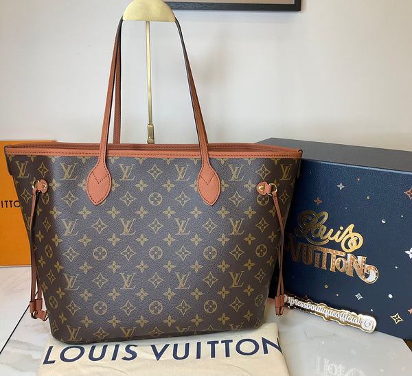 Louis Vuitton neverfull inside out tan