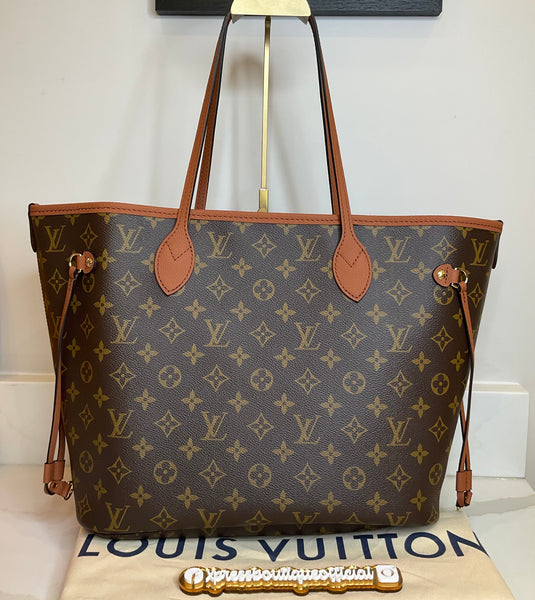 Louis Vuitton neverfull inside out tan