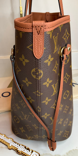 Louis Vuitton neverfull inside out tan