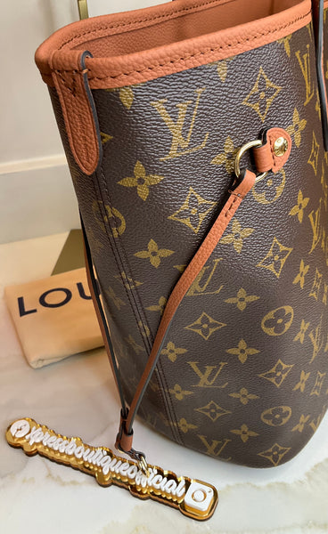 Louis Vuitton neverfull inside out tan