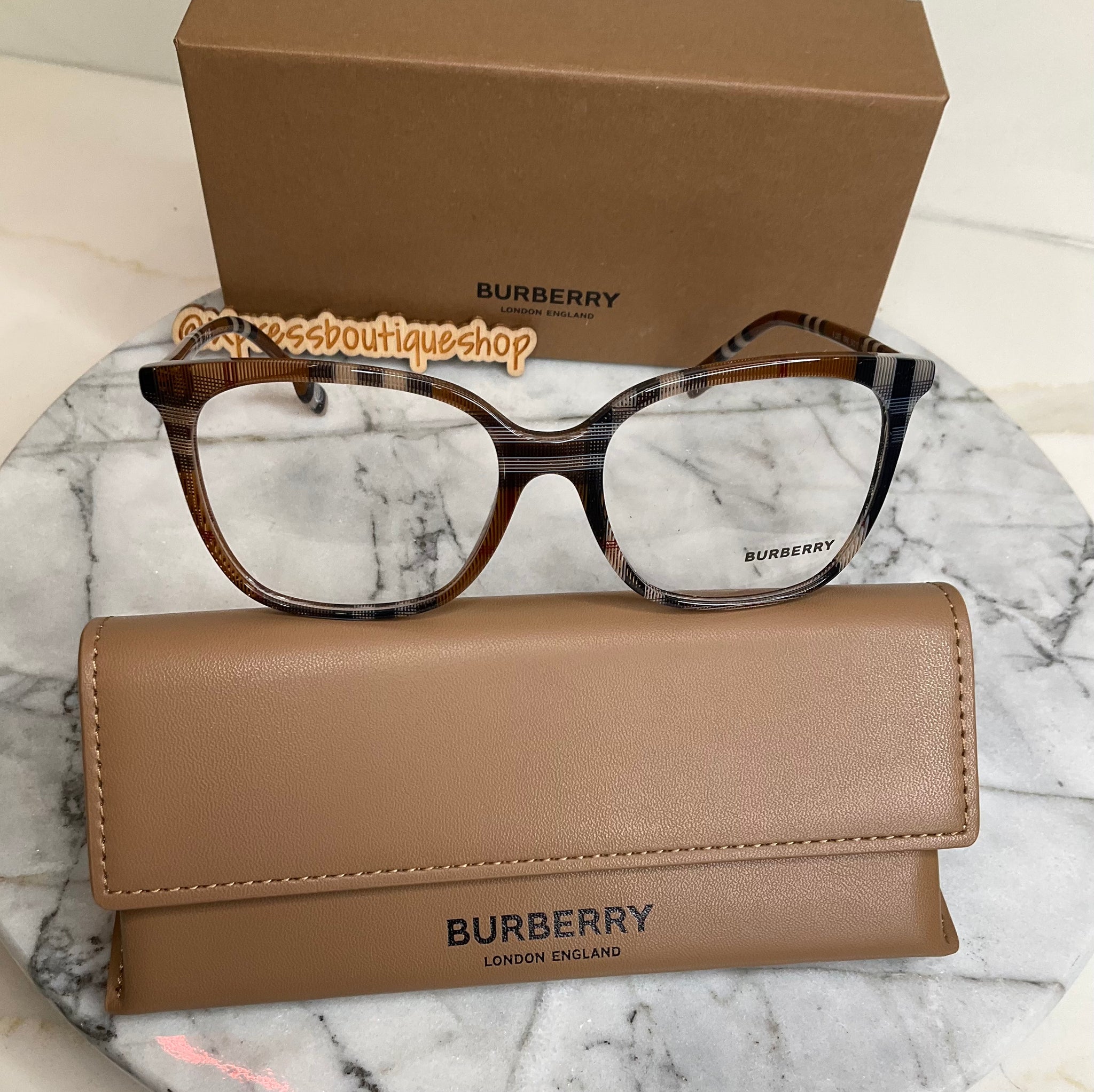 Burberry Louise check brown