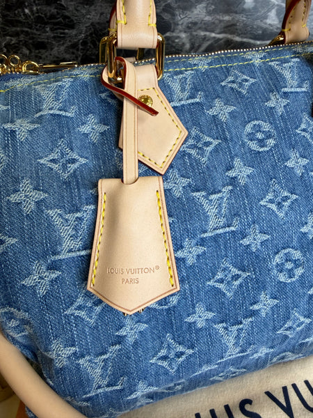 LOUIS VUITTON SPEEDY SOFT BLUE DENIM
