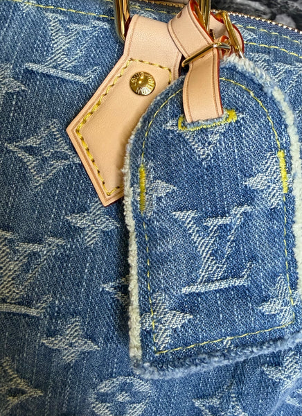 LOUIS VUITTON SPEEDY SOFT BLUE DENIM