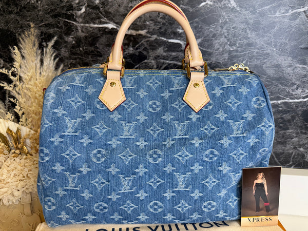 LOUIS VUITTON SPEEDY SOFT BLUE DENIM