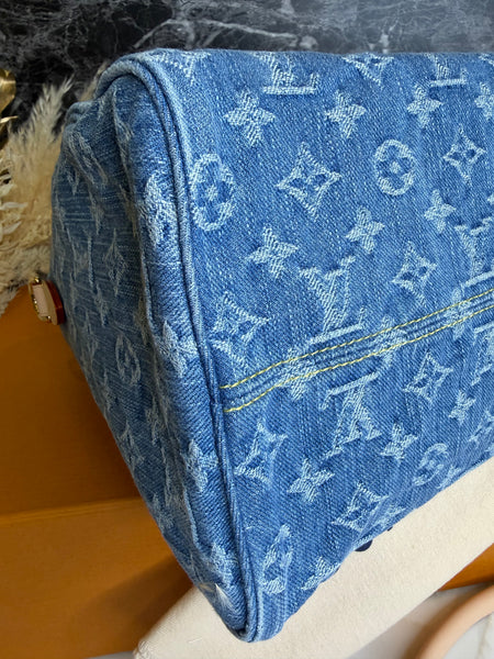 LOUIS VUITTON SPEEDY SOFT BLUE DENIM