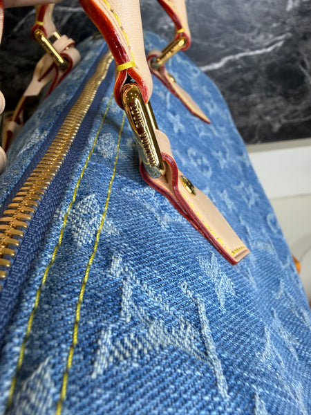 LOUIS VUITTON SPEEDY SOFT BLUE DENIM