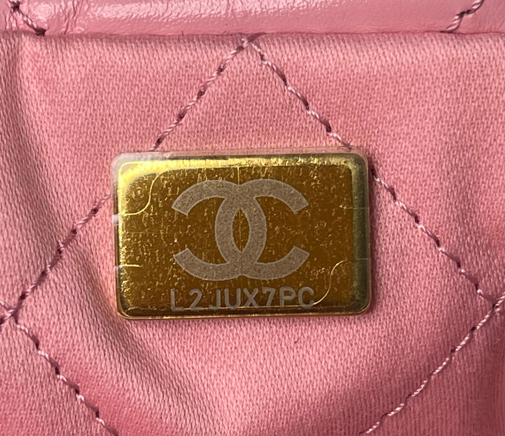 CHANEL 22k AS3562 Hobo Pink - SANDRA BOUTIQUE